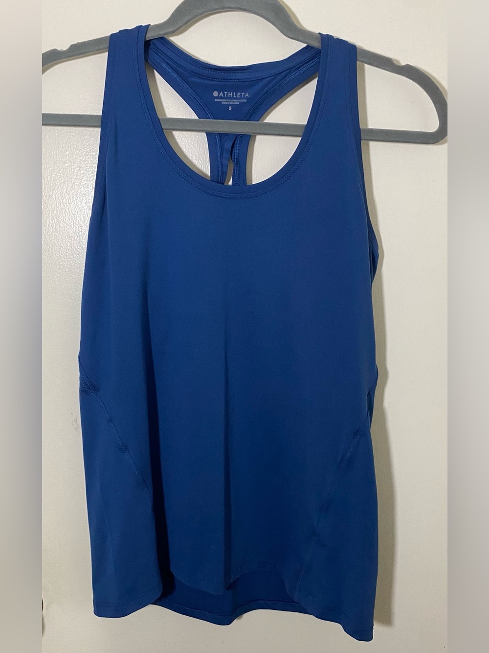 Athleta Royal Blue Racerback Performance Tank